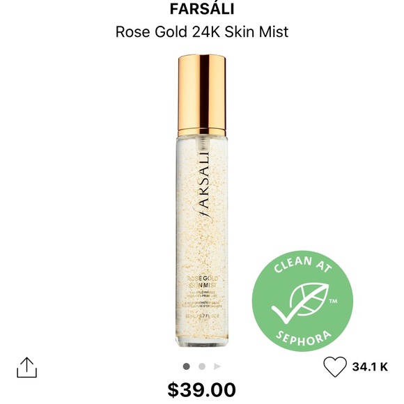 Farsali rose gold skin mist - Picture 3 of 3